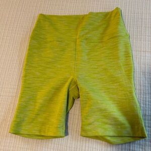 Outdoor Voices Yellow Biker Shorts